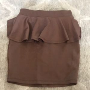 Pencil/Peplum mini skirt.
